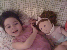 Marissa with Doll